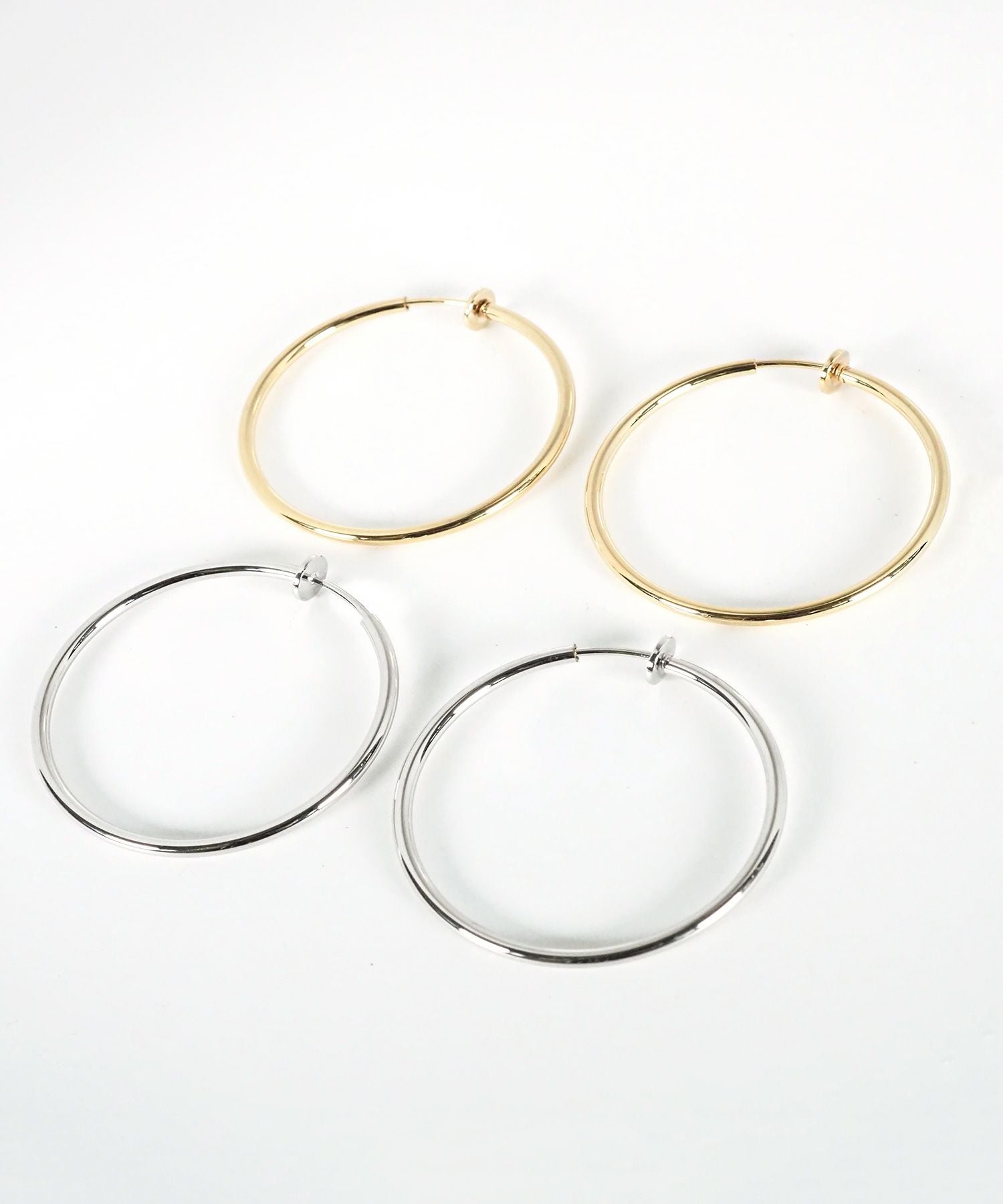 40mmシンプルパイプイヤリング