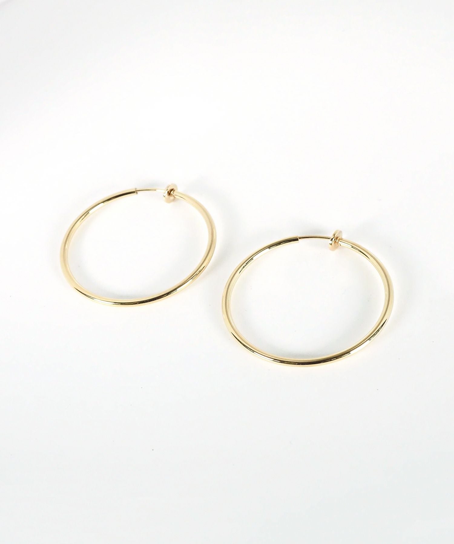 40mmシンプルパイプイヤリング