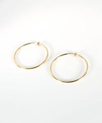 40mmシンプルパイプイヤリング