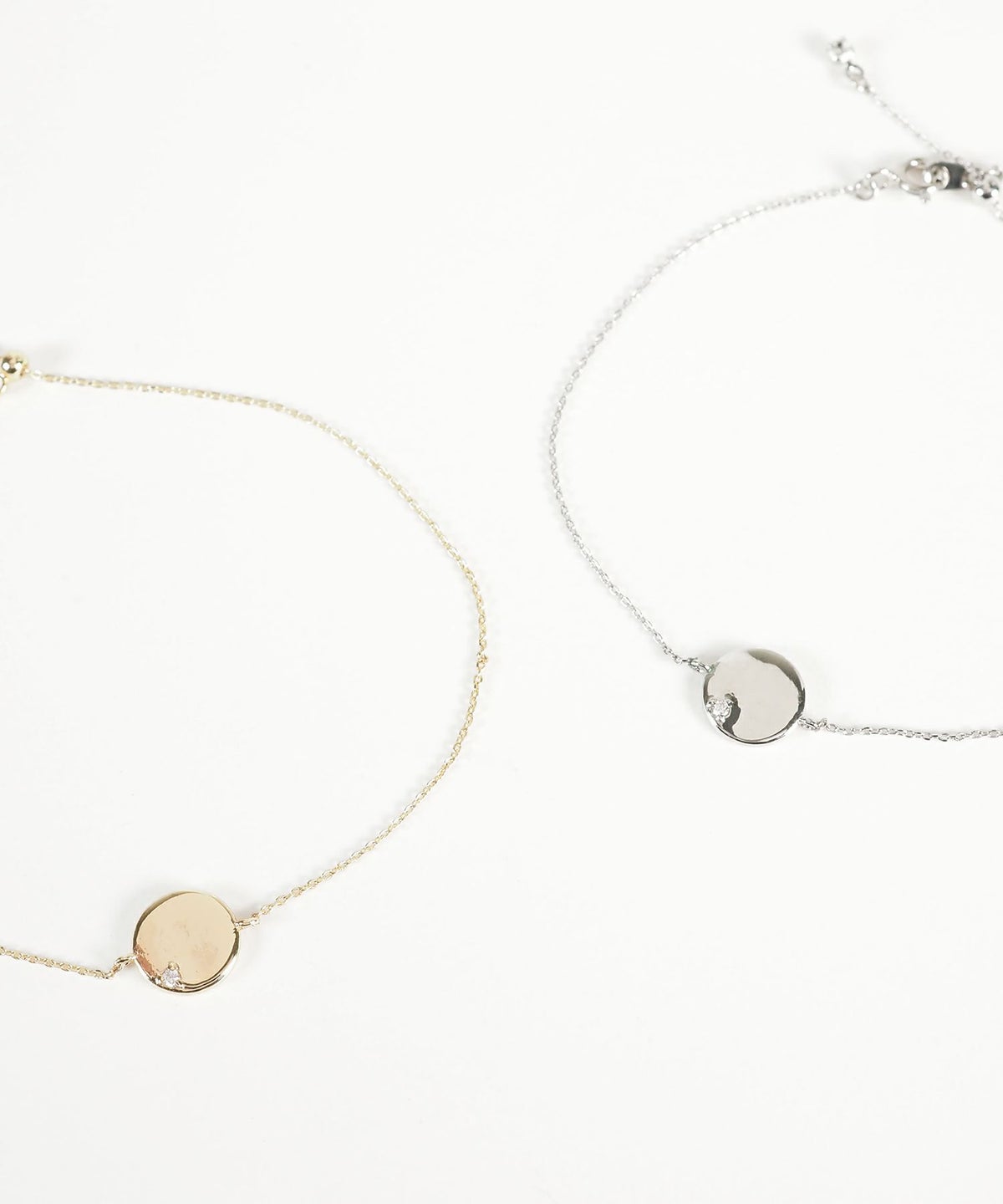 ワンポイントストーンサークルブレスレット