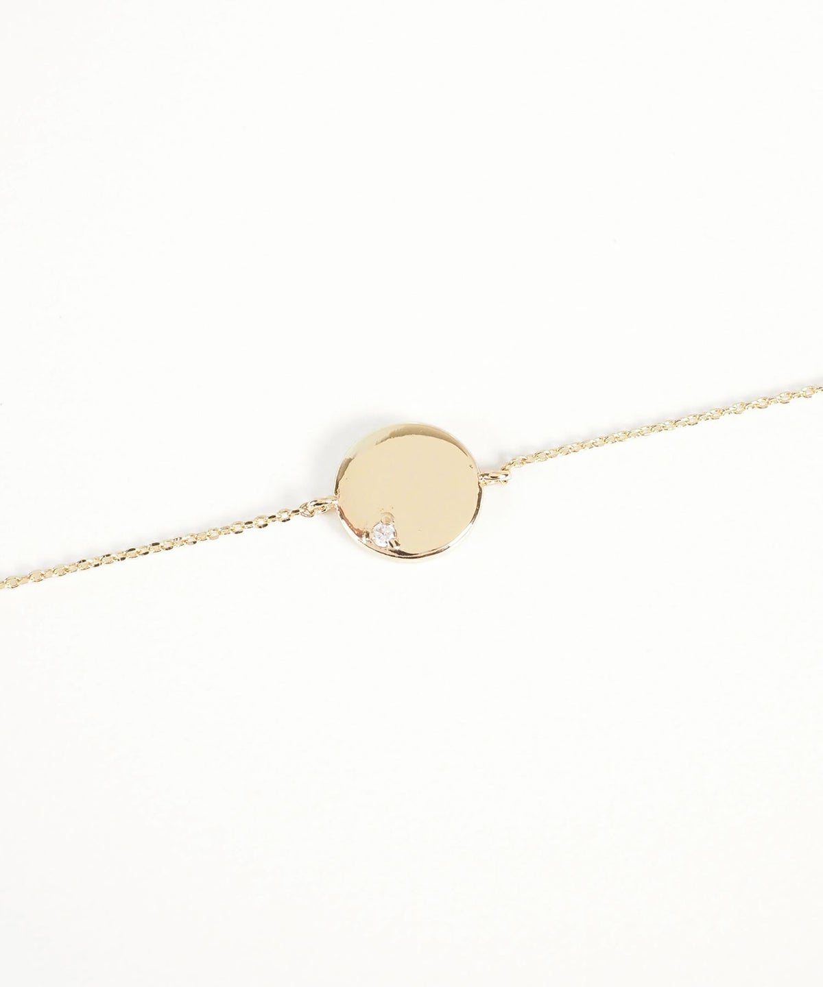 ワンポイントストーンサークルブレスレット