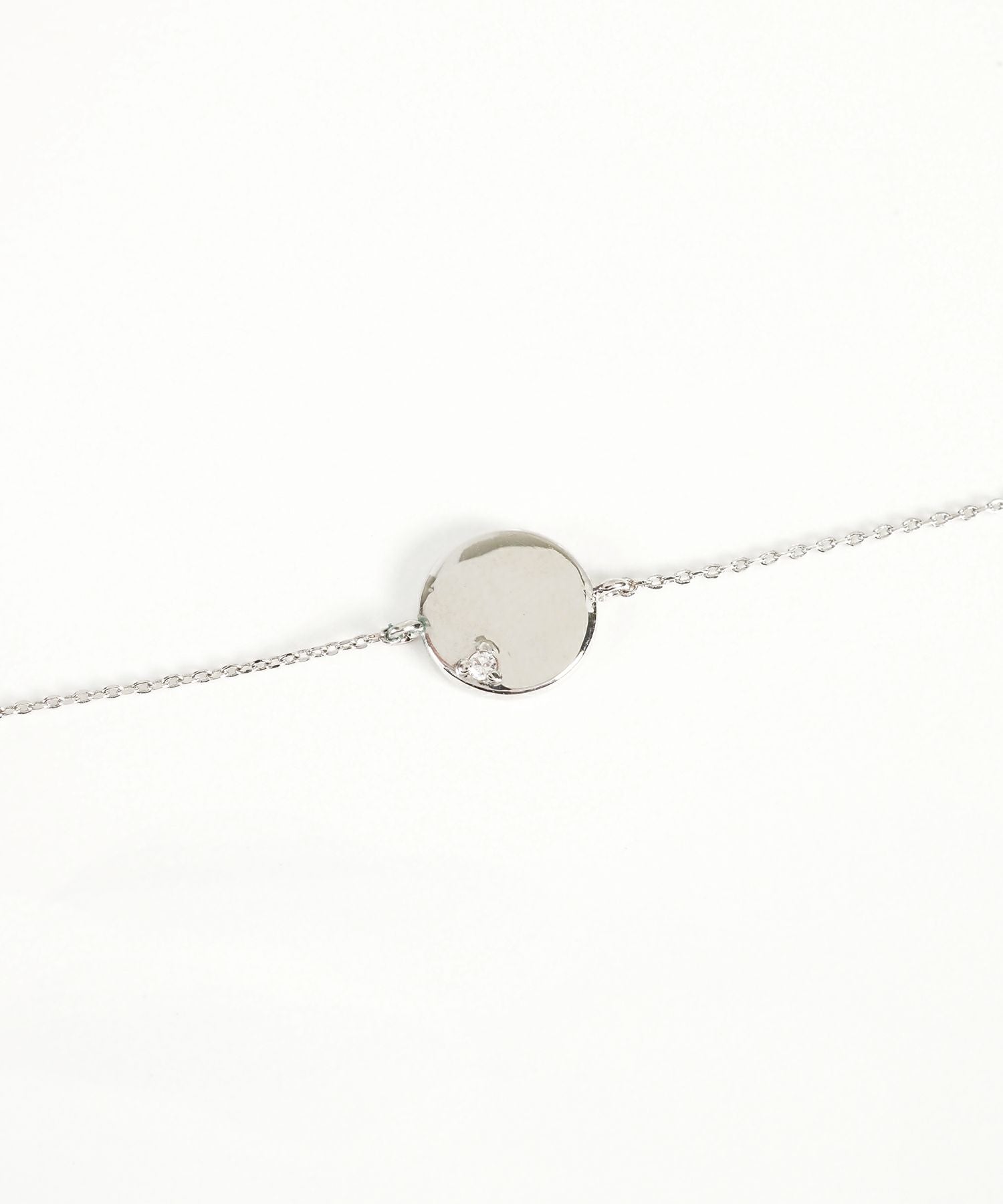 ワンポイントストーンサークルブレスレット