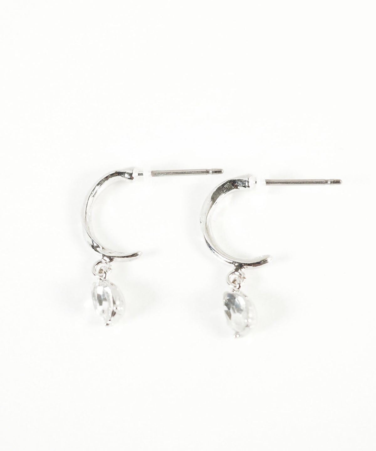 ドロップストーンピュアチタンポストピアス