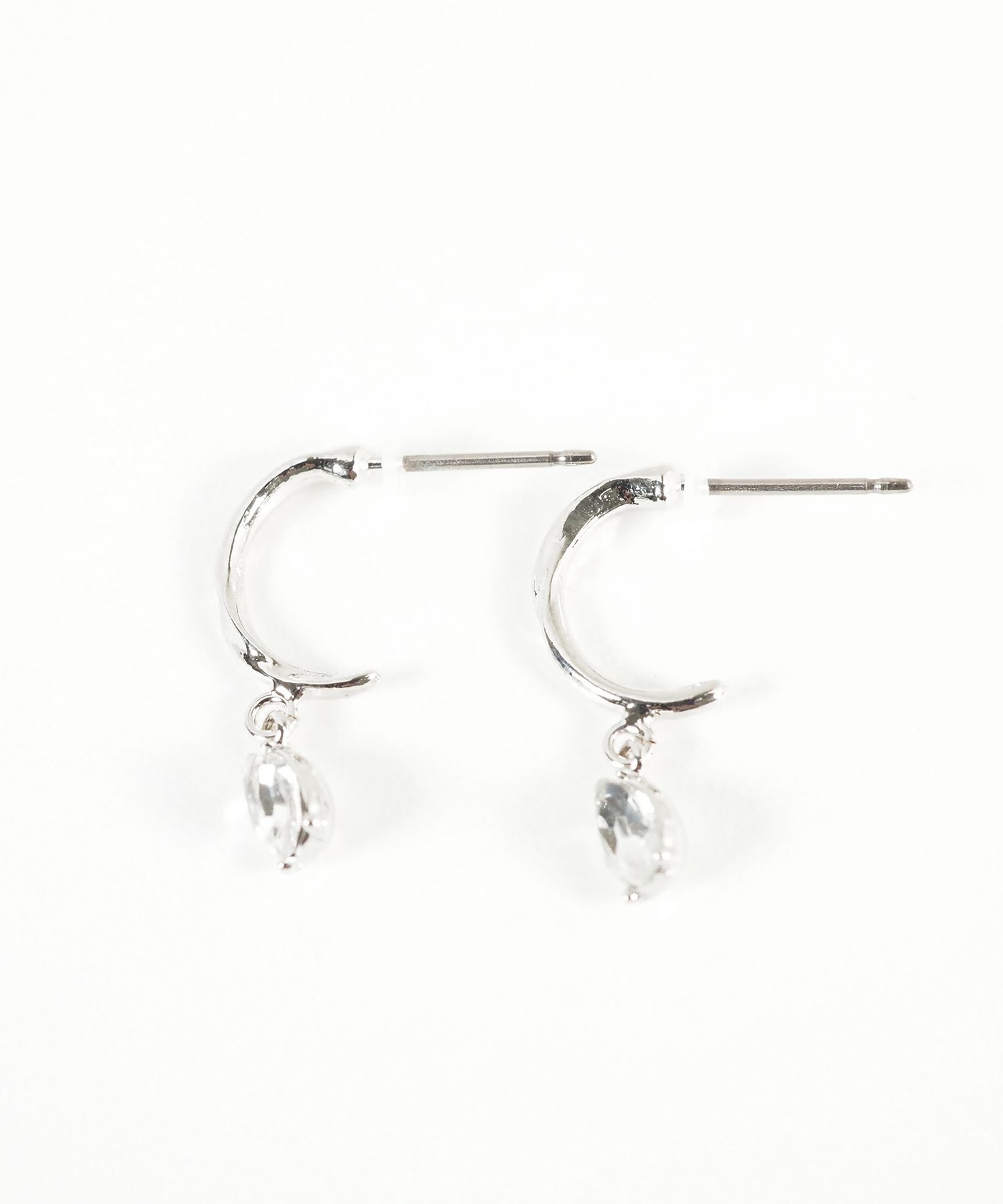 ドロップストーンピュアチタンポストピアス