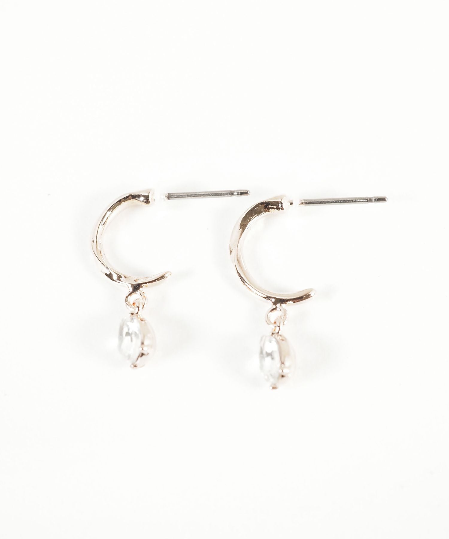 ドロップストーンピュアチタンポストピアス