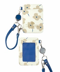 合皮プリントリール付きパスケース