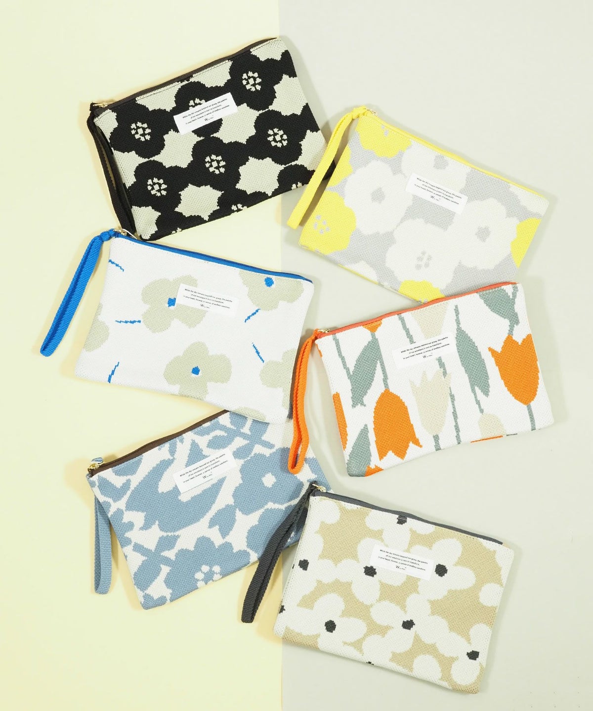 ニットフラットポーチ