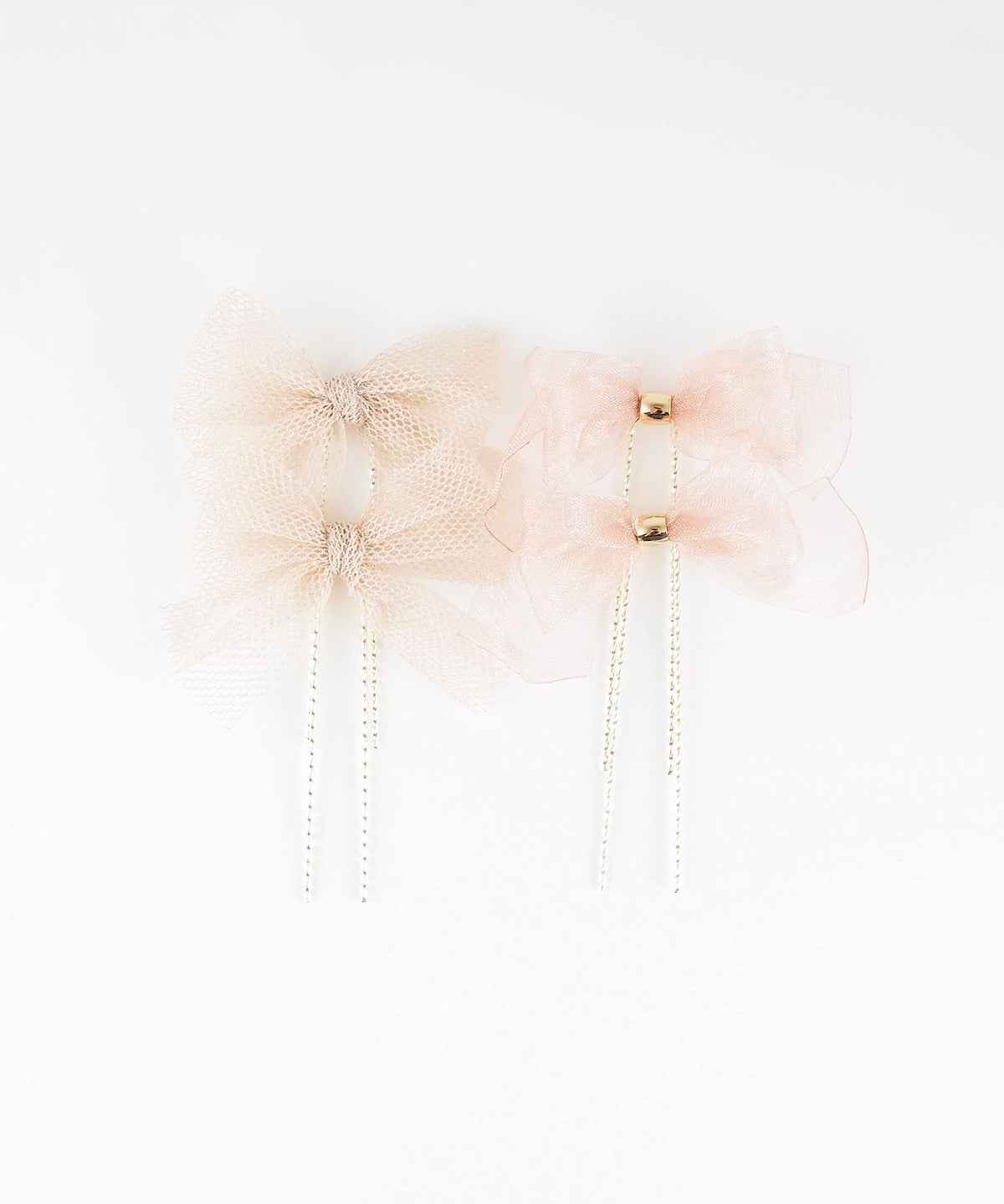 オーガンジーリボンUピン4Pセット