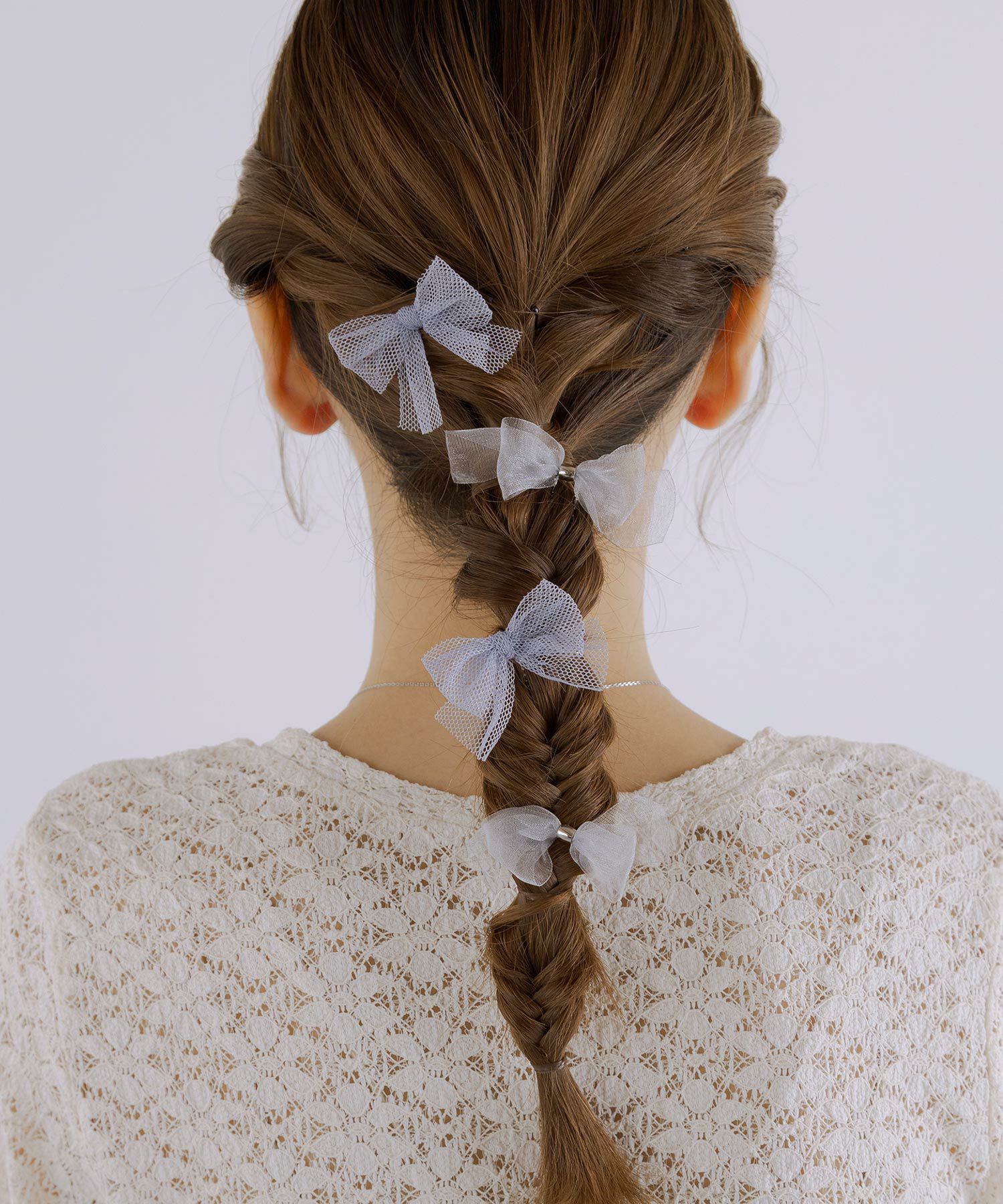 オーガンジーリボンUピン4Pセット