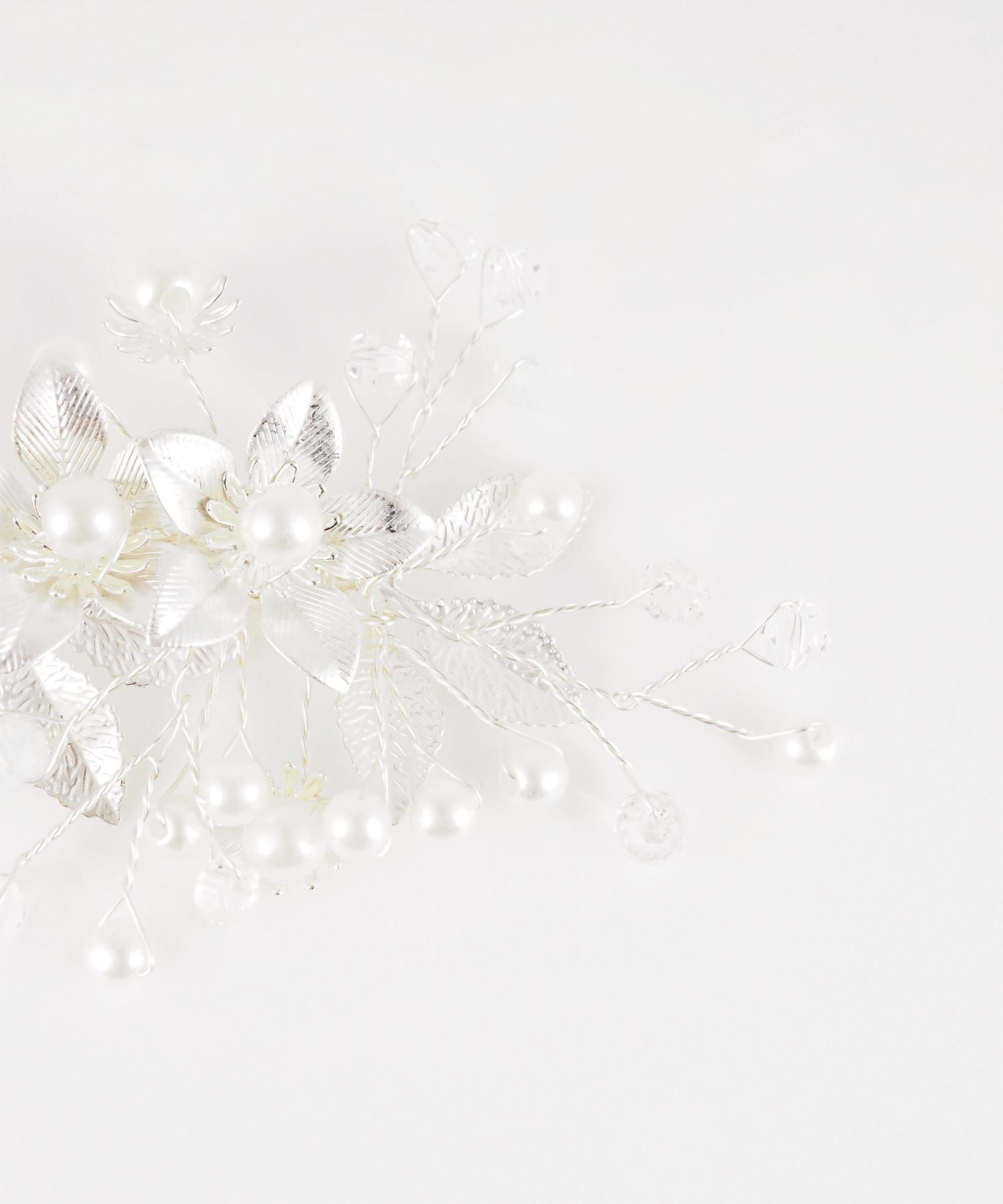 ダブルフラワーリーフクリップ