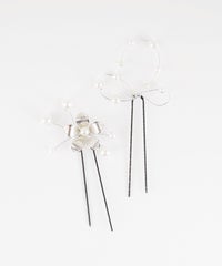 メタルフラワーUピン2Pセット