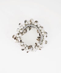 パールビーズ編みポニー