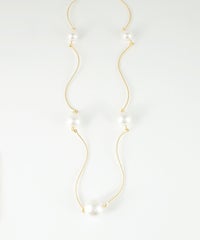 ステーションパールウェーブネックレス