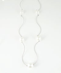 ステーションパールウェーブネックレス