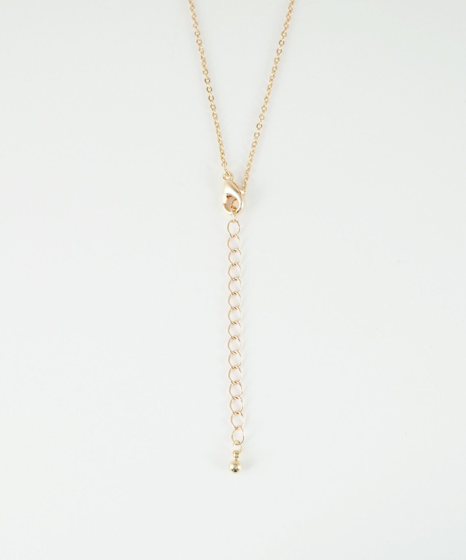 ステーションパールデザインチェーンネックレス