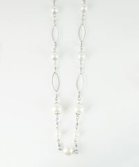 ステーションパールデザインチェーンネックレス