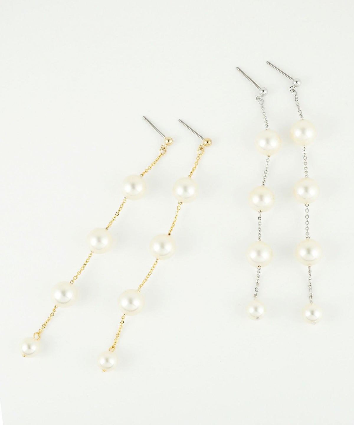 貝パールステーションチタンポストピアス