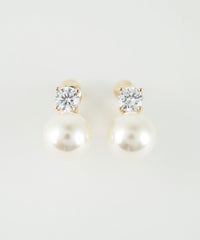 ストーンパールイヤリング