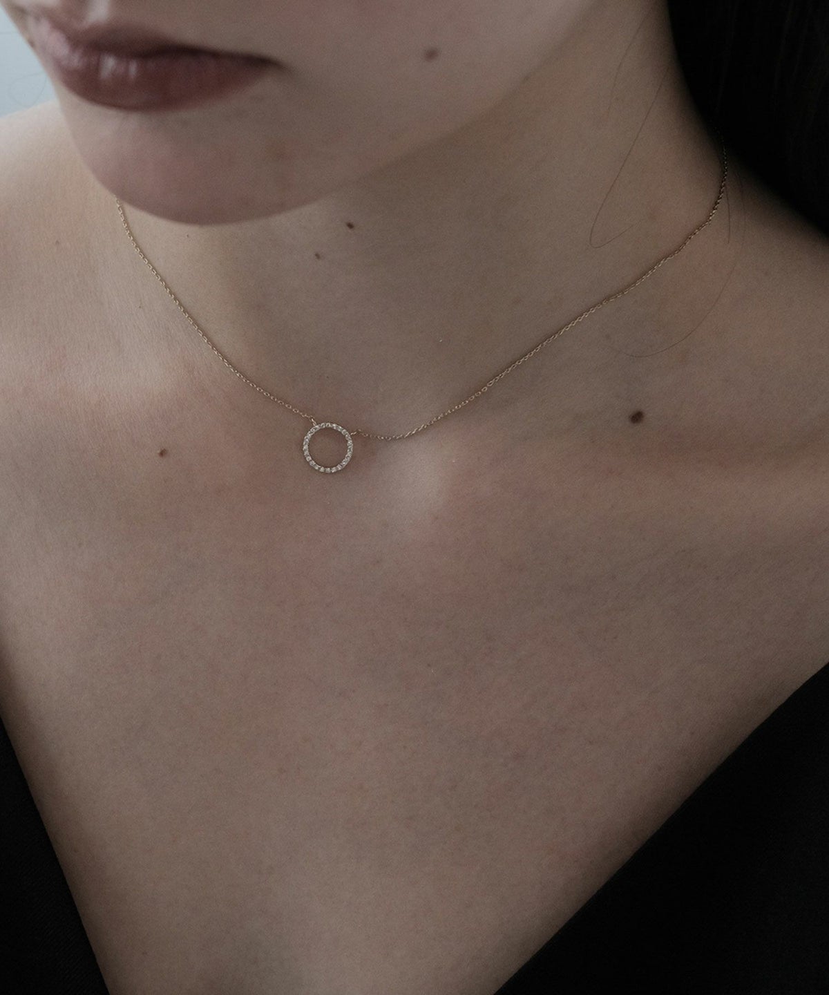 ラウンドストーンプチペンダント【MUK】