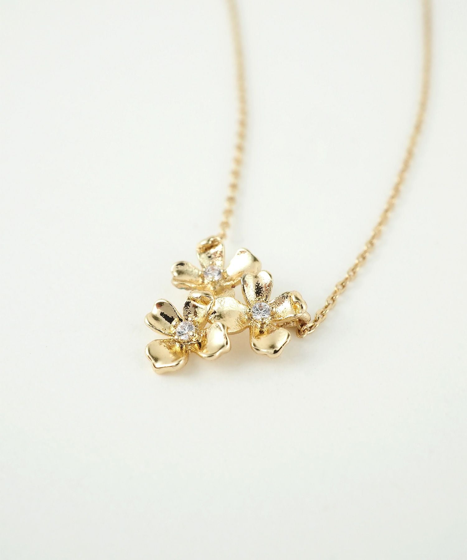 フラワーシルエットプチペンダント【MUK】