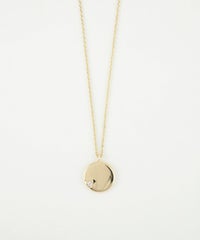 ワンポイントストーンサークルプチペンダント【MUK】