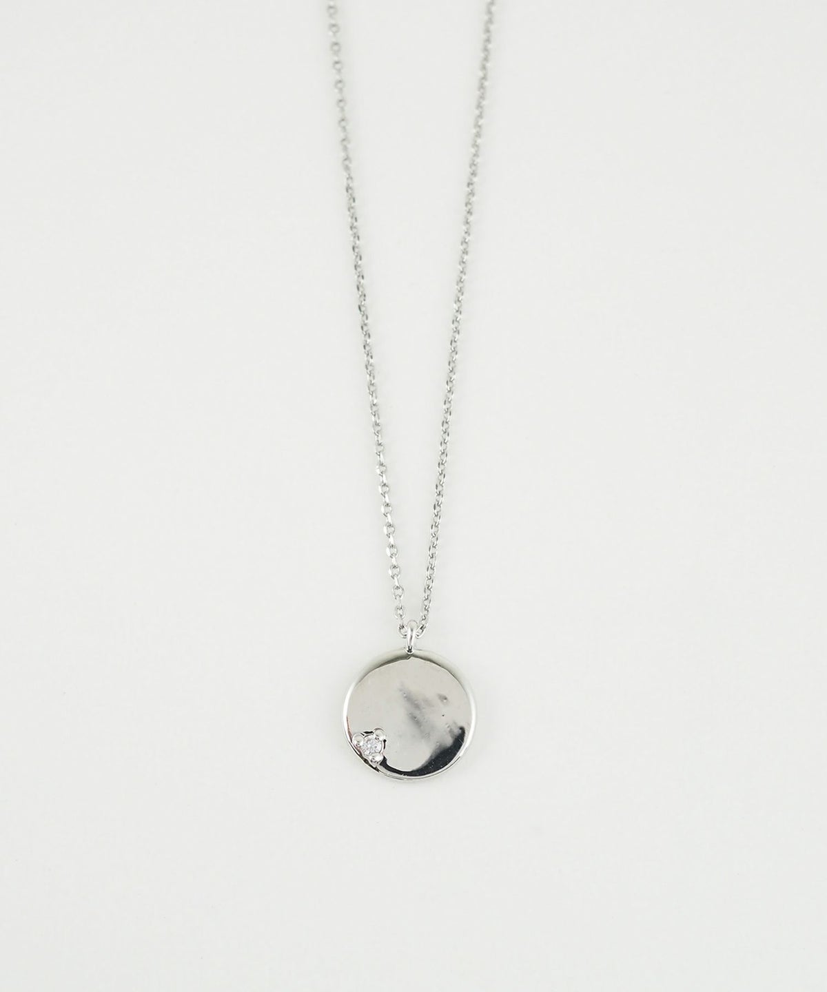 ワンポイントストーンサークルプチペンダント【MUK】