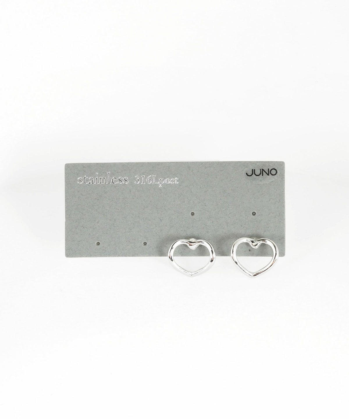 ハートフレームサージカルステンレスポストピアス