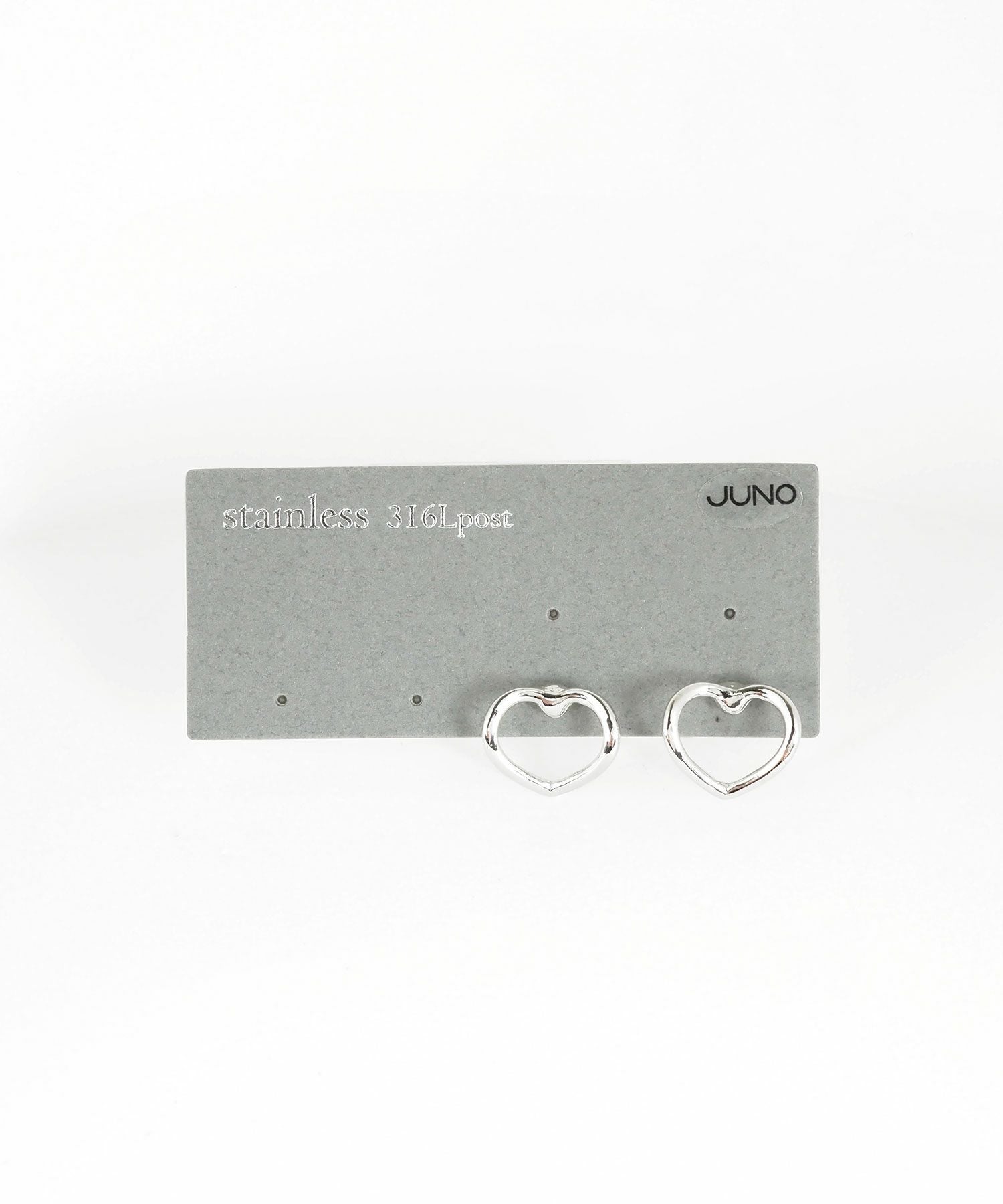 ハートフレームサージカルステンレスポストピアス
