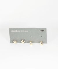 メタルスターセットサージカルステンレスポストピアス