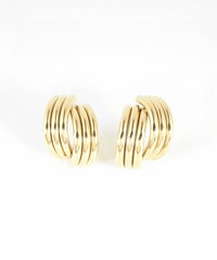 トリプルラインクロスステンレスピアス