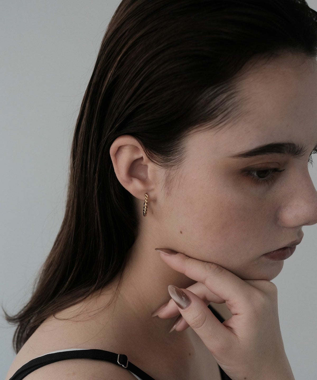 ツイストステンレスピアス