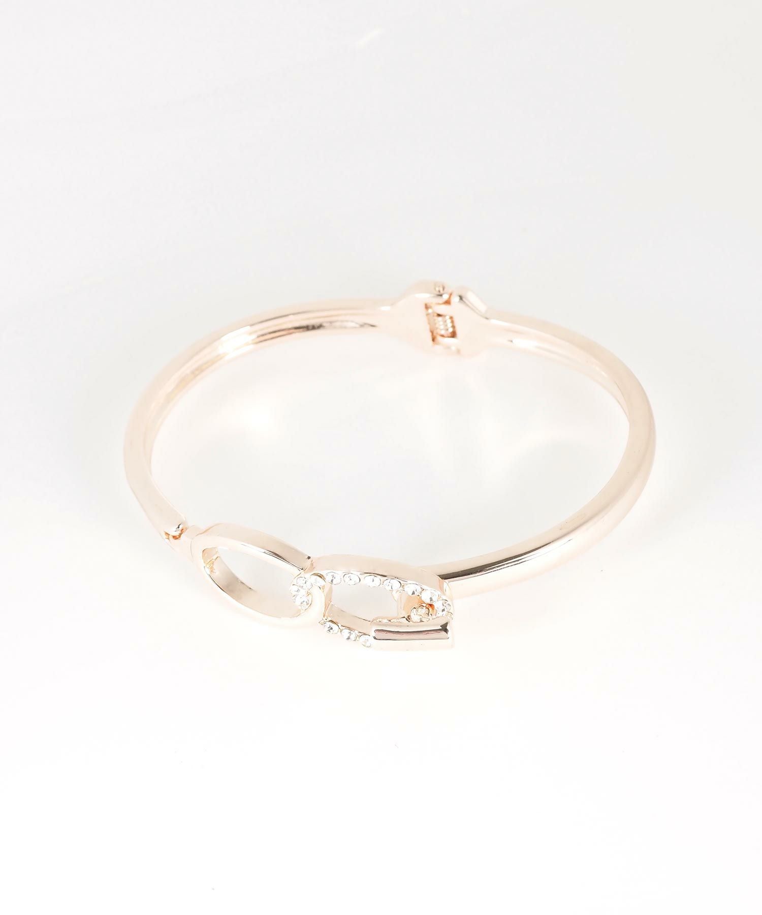 オーバルストーンクリックバングル