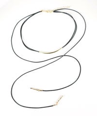 ラリエットラインコードネックレス