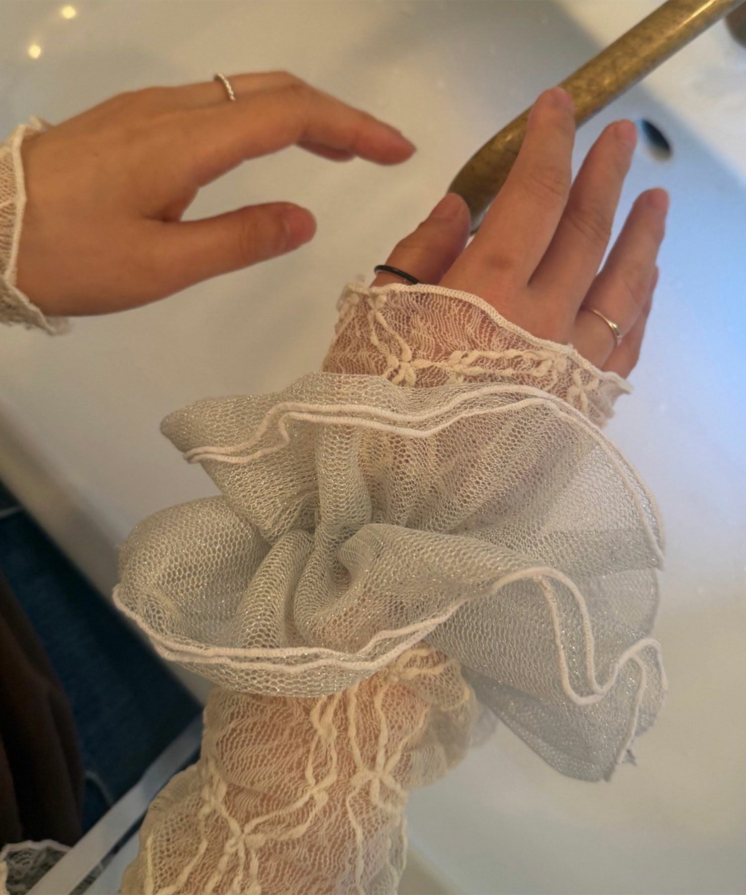 専用確認用‼️シュシュ　ラメ入り花柄チュールレース ラメチュールシュシュ | 【公式】MUK ONLINE SHOP｜人気アクセサリー