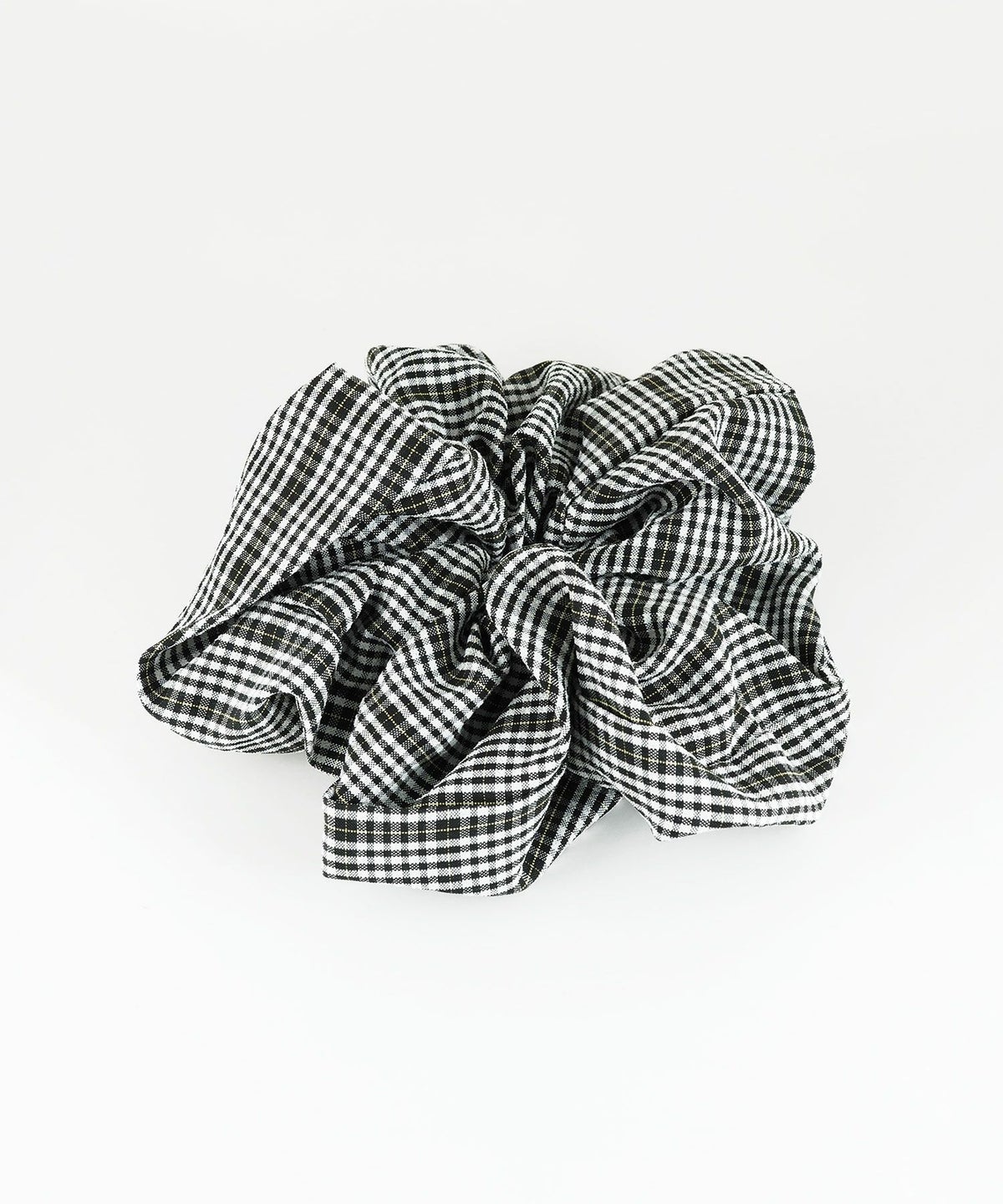 チェックビッグシュシュ【nuage】