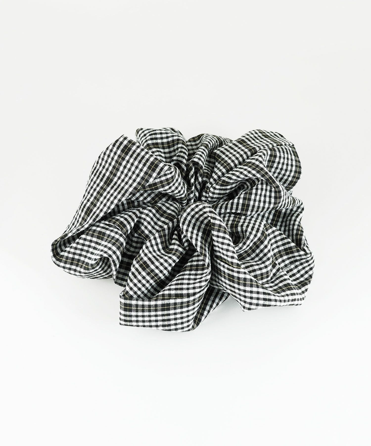 チェックビッグシュシュ【nuage】