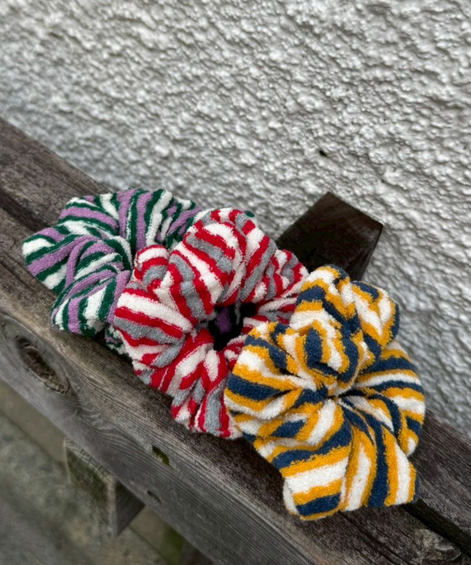 ストライプデザインのシュシュ FREAK'S STORE（フリークスストア） シュシュ FRUIT OF THE LOOM