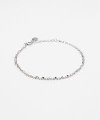 ペタルチェーンレイヤードブレスレット