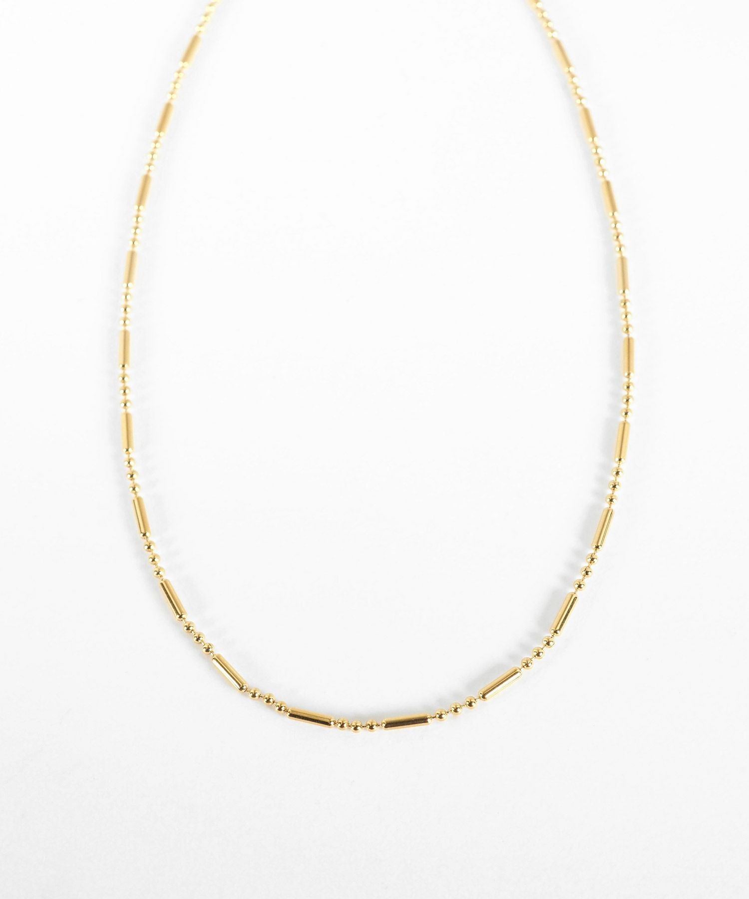 トリムボールチェーンステンレスネックレス