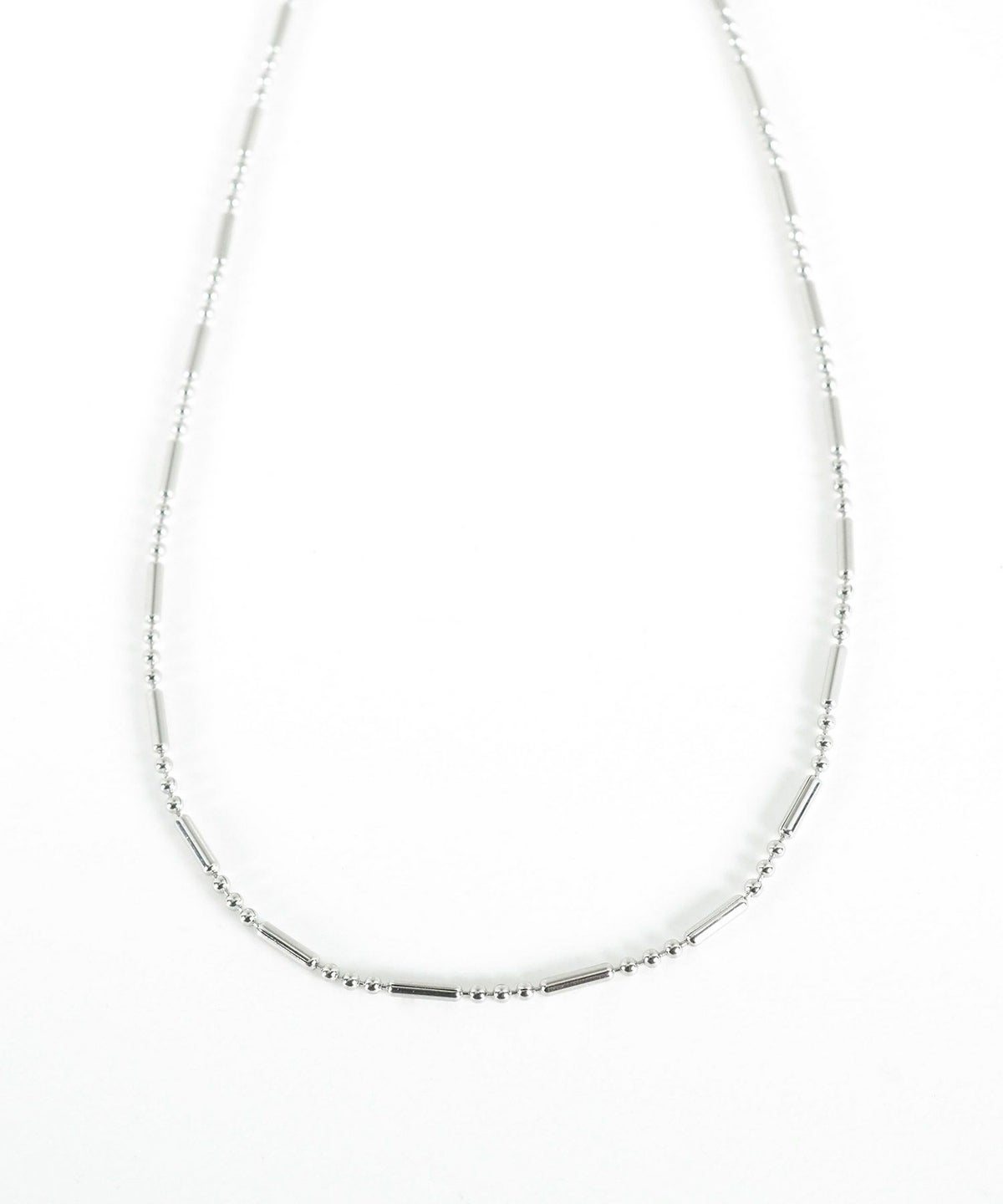 トリムボールチェーンステンレスネックレス