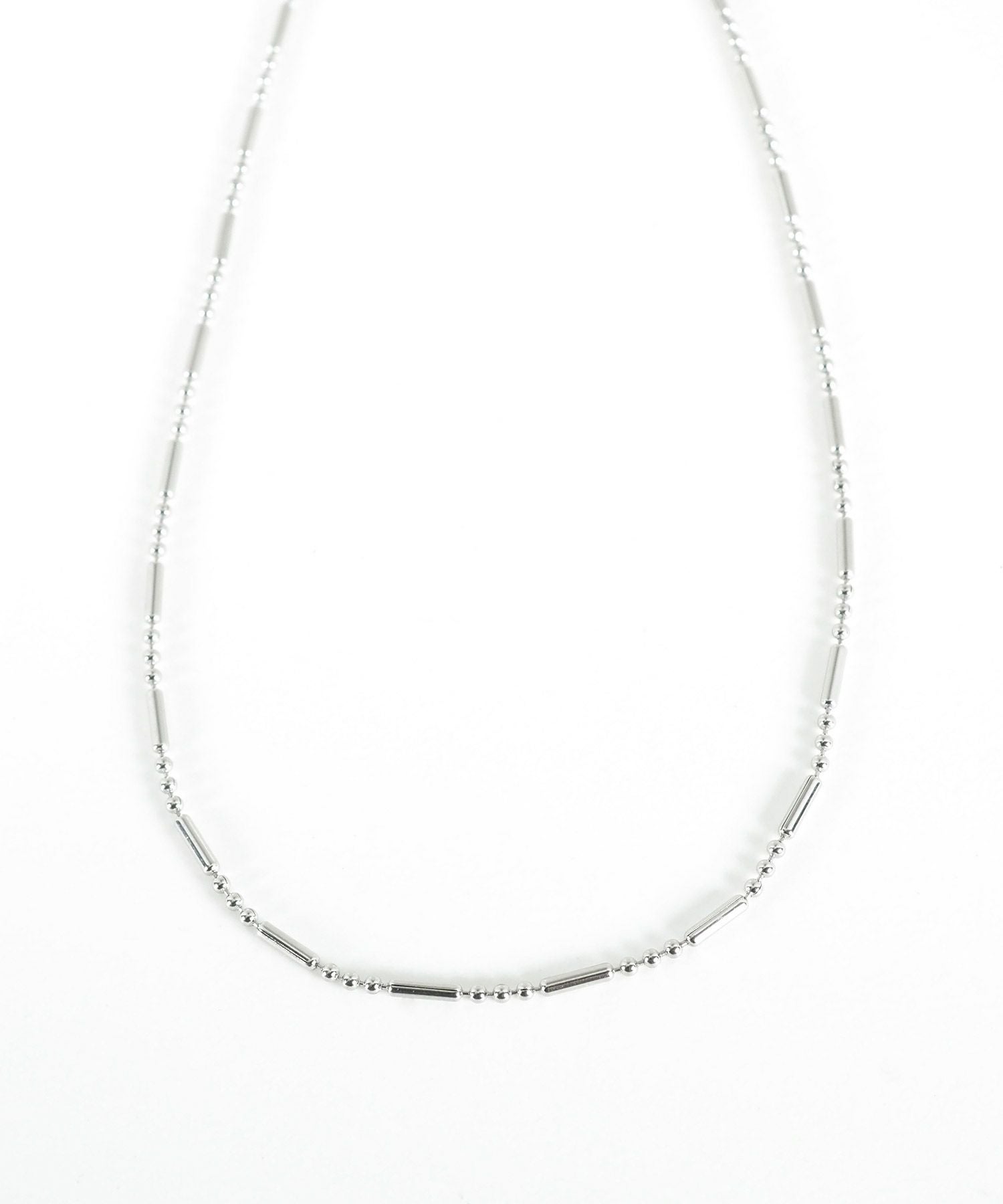 トリムボールチェーンステンレスネックレス