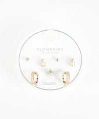 ニュアンスラメカラーステンレスポストセットピアス