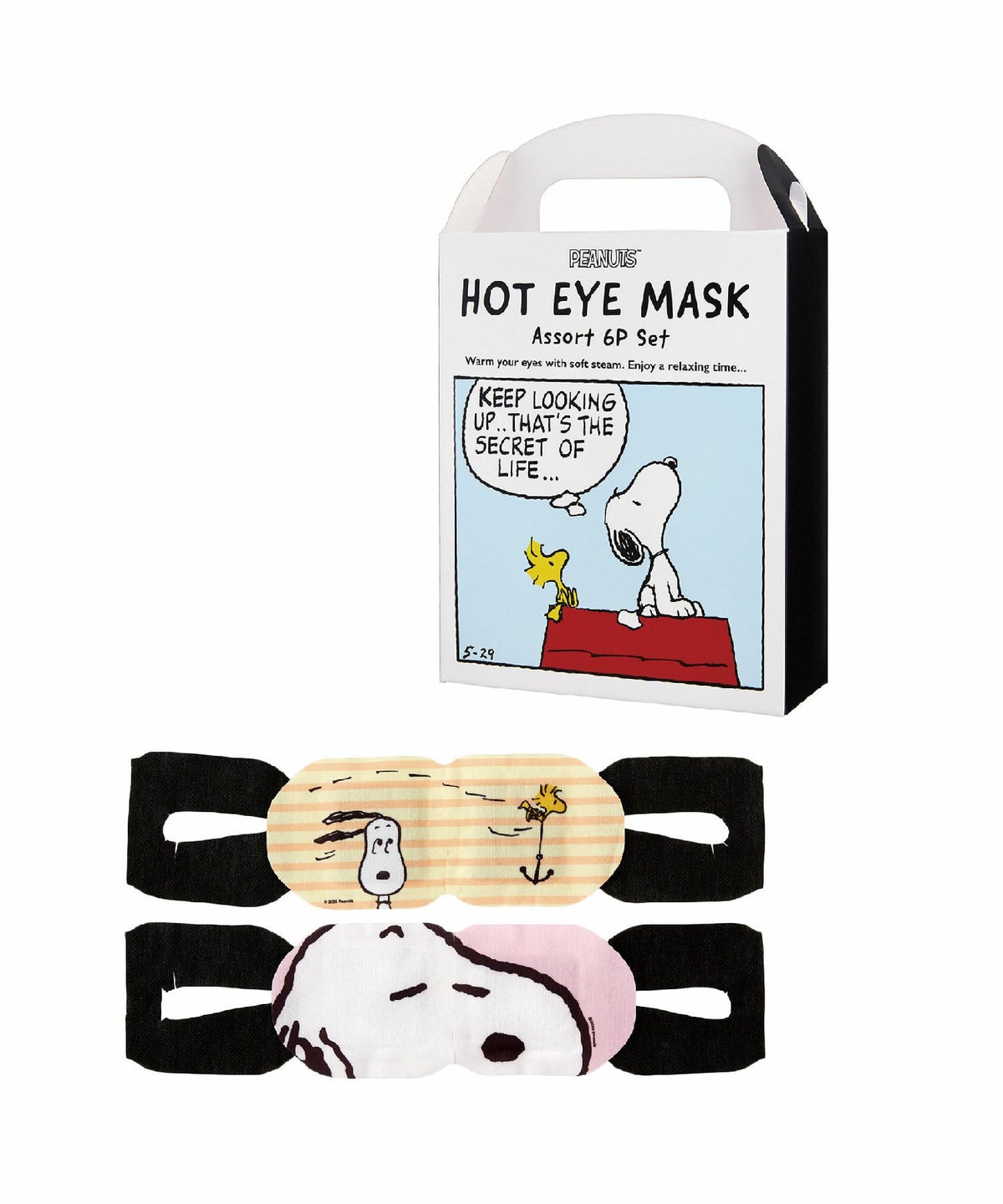 ピーナッツ ホットアイマスク アソート6枚