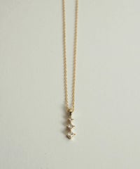 トリオビジューダイヤプチペンダント【MUK petite charme】