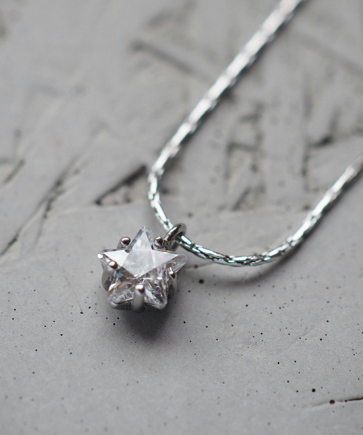 スターキュービックステンレスプチペンダント
