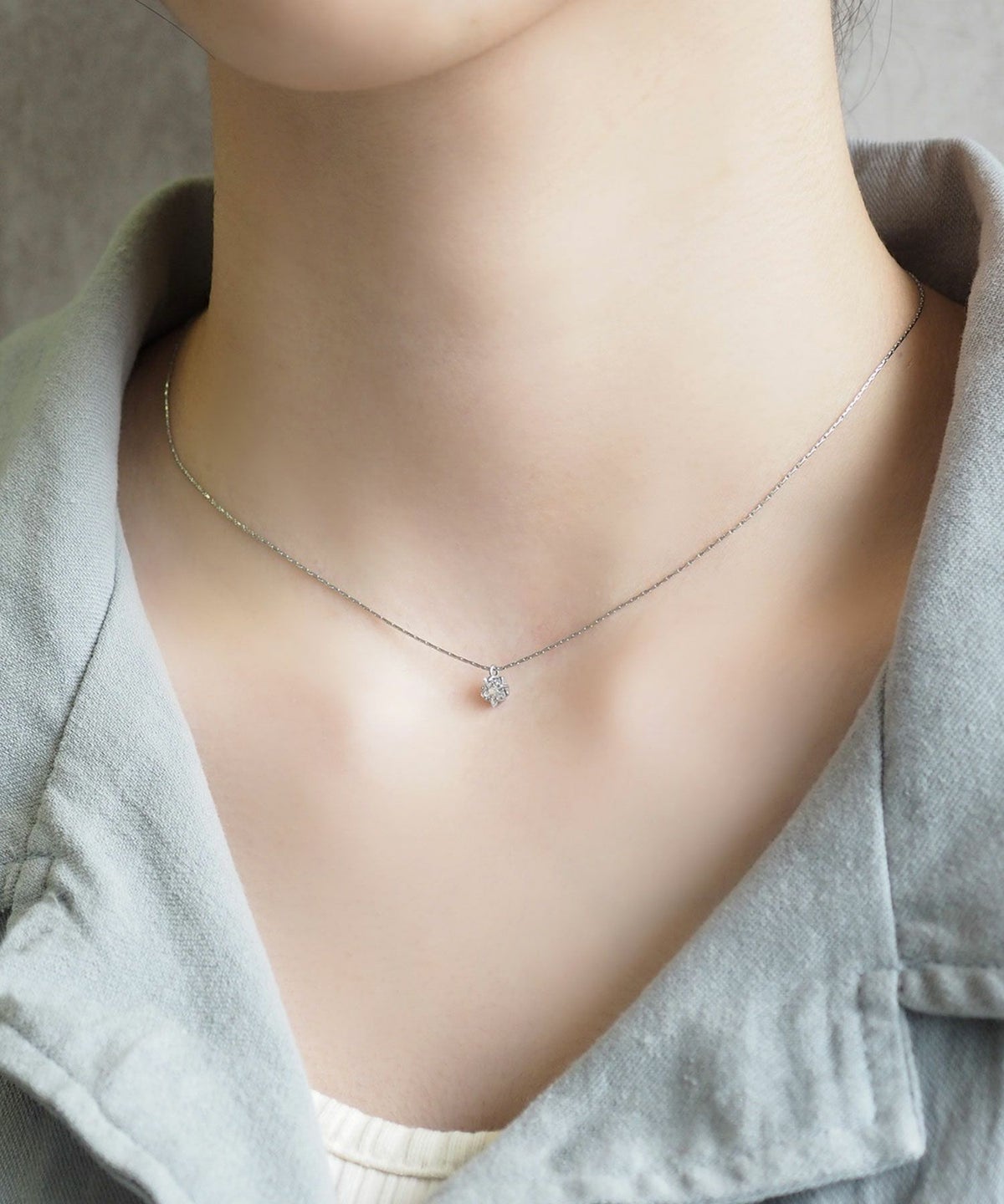 スターキュービックステンレスプチペンダント