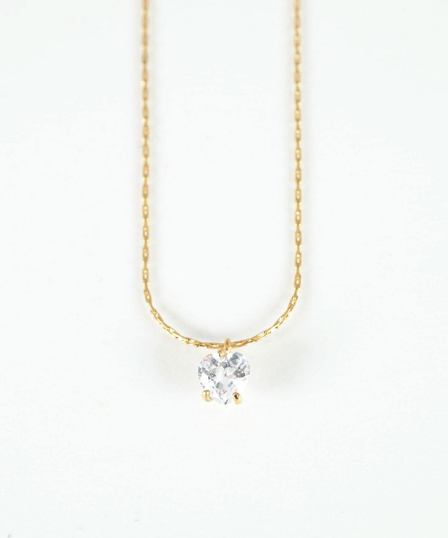 ナチュラルハートステンレスプチペンダント