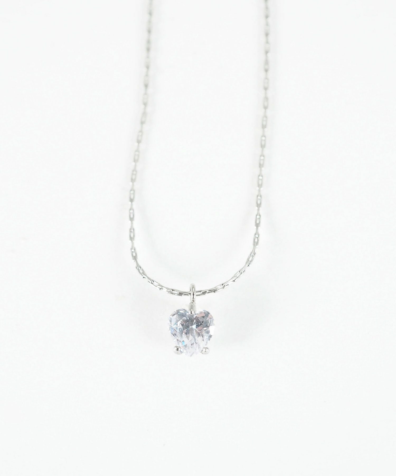 ナチュラルハートステンレスプチペンダント