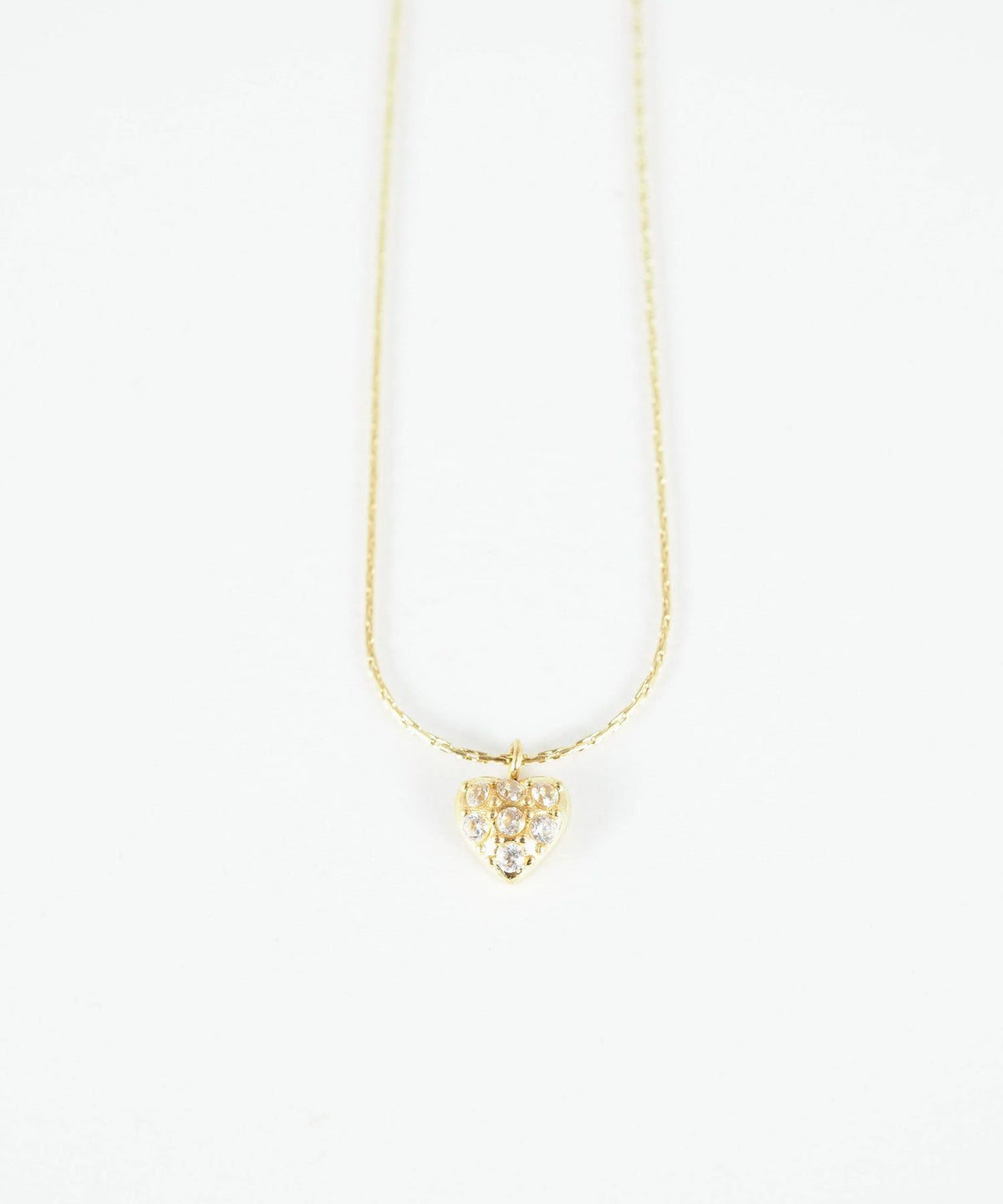 パヴェハートステンレスプチペンダント