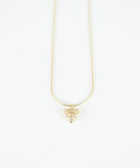 パヴェハートステンレスプチペンダント